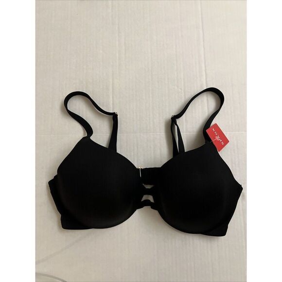 SPANX Super Flattering Ladies Swim Convertible Bra Top Black Sz 34D - Picture 1 of 9